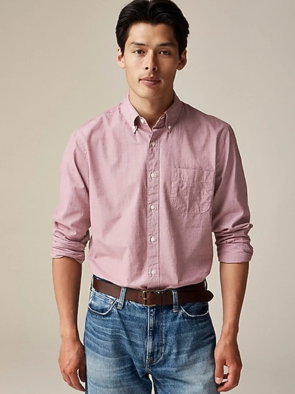 J Crew Shirt XL Slim Untucked Red